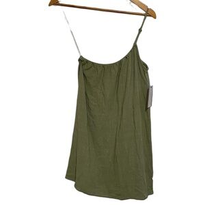 NWT PacSun Kendall & Kylie Green One Shoulder Spaghetti Strap Mini Dress Size XS